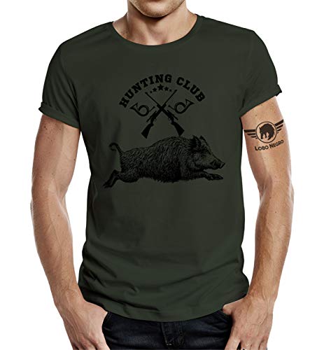 Jäger T-Shirt: Hunting Club Wildsau L von LOBO NEGRO