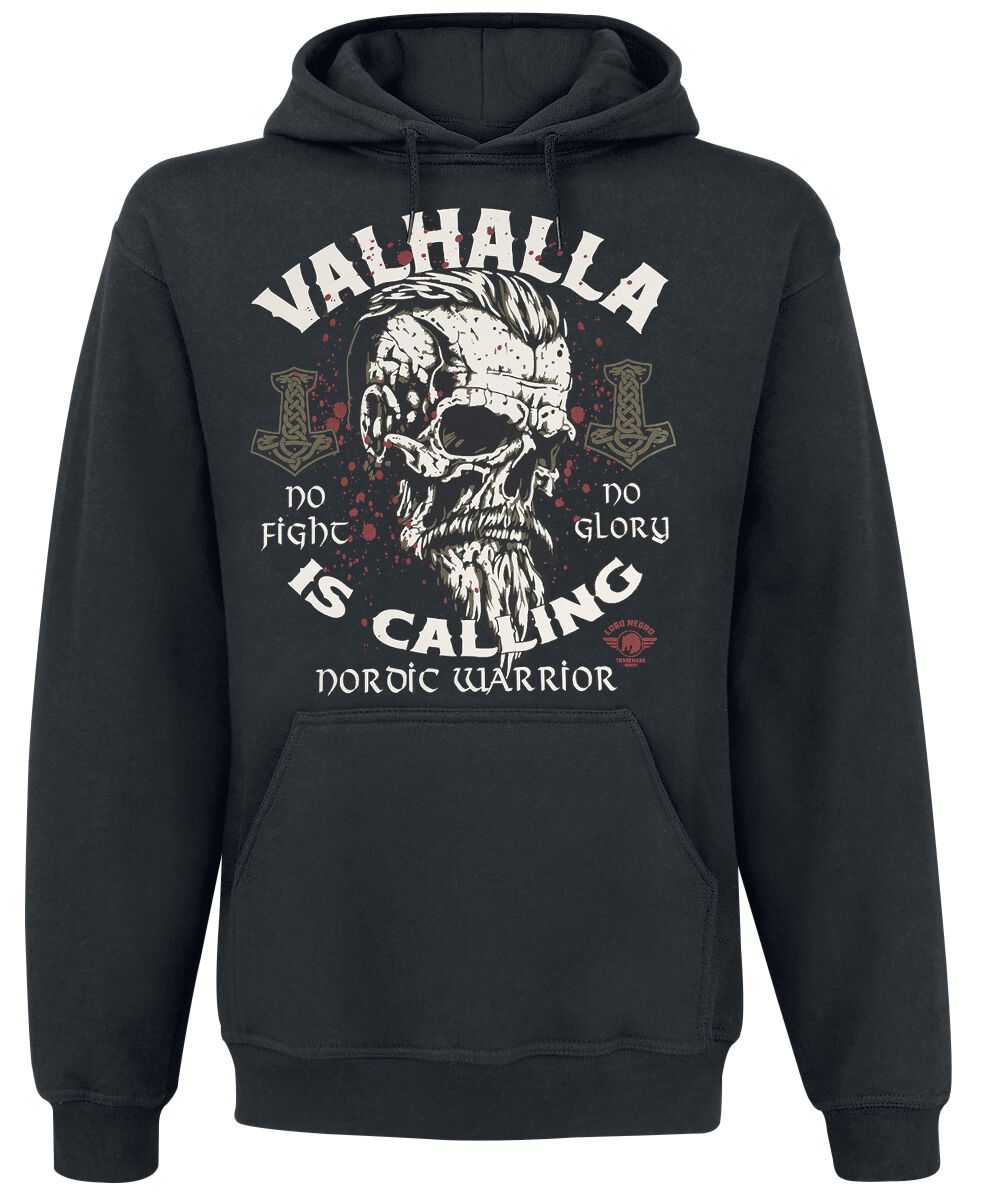 Lobo Negro Kapuzenpullover - Valhalla Is Calling - M bis 4XL - für Männer - Größe 4XL - schwarz Lobo Negro Kapuzenpullover - Valhalla Is Calling - M bis 4XL - für Männer - Größe 4XL - schwarz von Lobo Negro