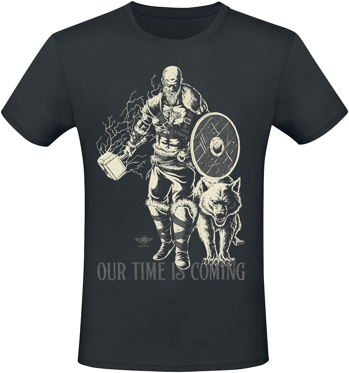 Lobo Negro Our Time Is Coming T-Shirt schwarz in M von Lobo Negro