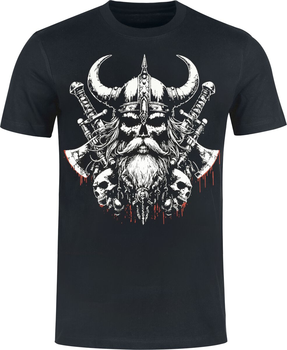 Lobo Negro T-Shirt - Viking Blood - S bis 4XL - für Männer - Größe M - schwarz Lobo Negro T-Shirt - Viking Blood - S bis 4XL - für Männer - Größe M - schwarz von Lobo Negro