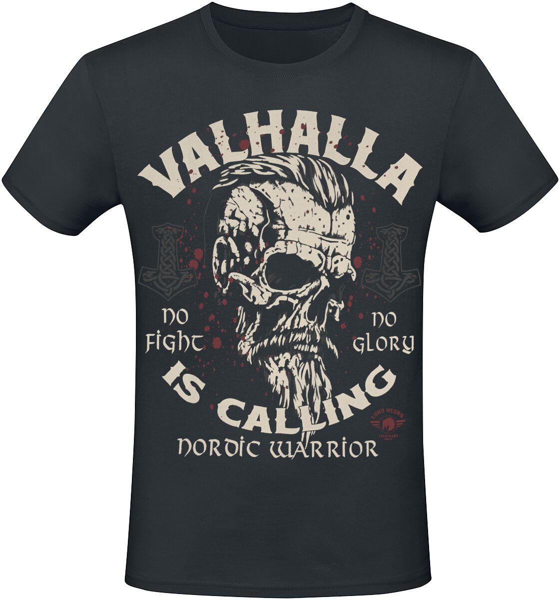 Lobo Negro Valhalla Is Calling T-Shirt schwarz in M von Lobo Negro