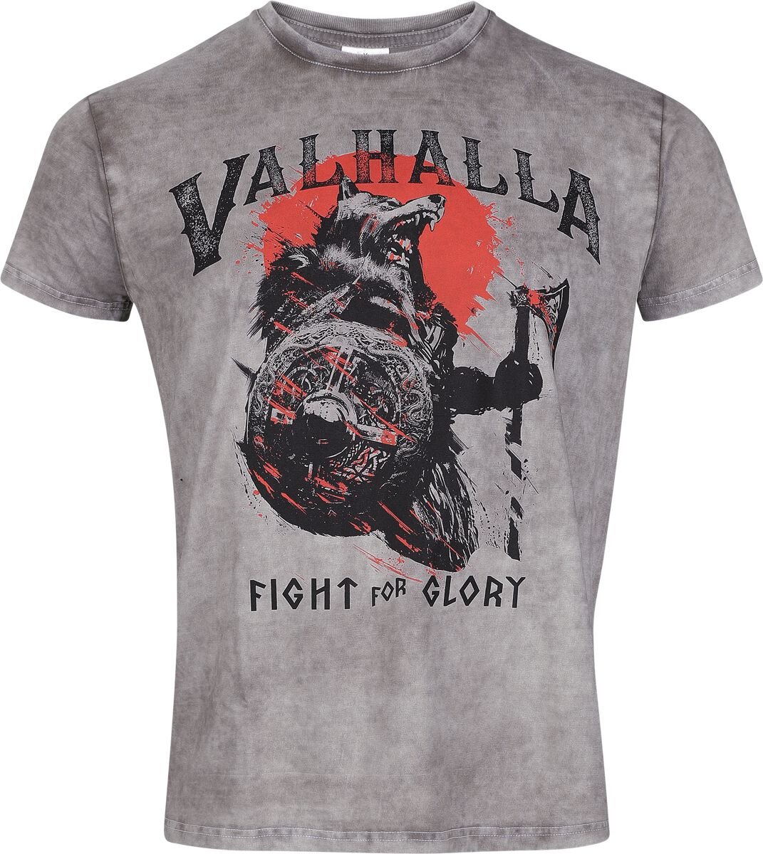 Lobo Negro Viking T-Shirt grau meliert in L von Lobo Negro