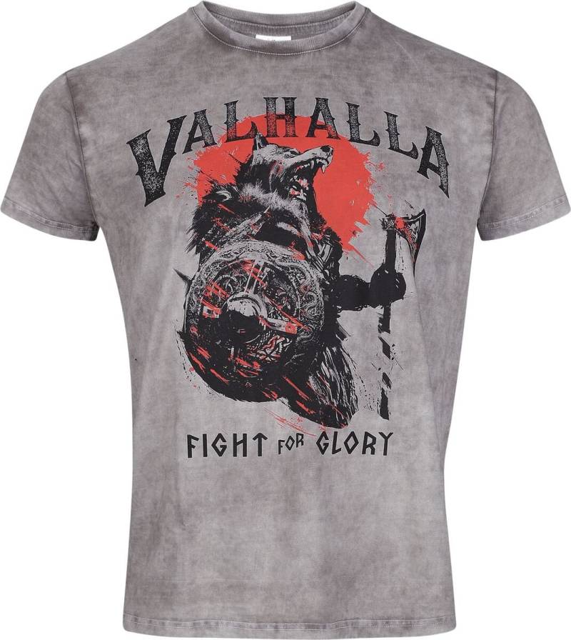 Lobo Negro Viking T-Shirt grau meliert in M von Lobo Negro