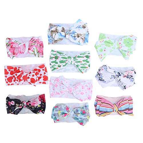 BABY GIRL HEADBANDS BOW HEAD WRAP ELASTIC DECORATIVE INFANT CHILDREN HAIR ACCESSORY 10PCS SUITABLE FOR DAILY WEAR BIRTHDAY PARTIES von Loboo Idea