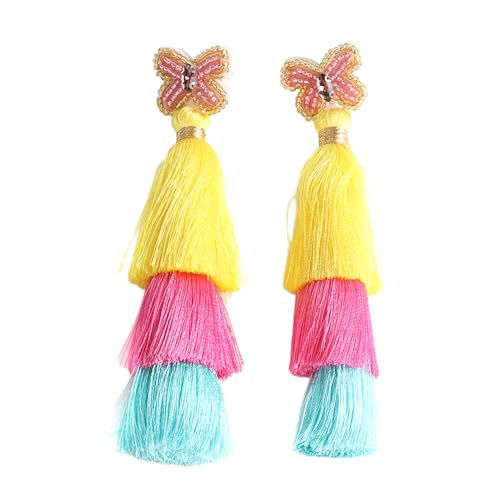 Boho Tassel Earrings Colorful Layered Vintage Tassel Earrings for Birthday Party Boho Tassel Earrings Colorful Layered Vintage Tassel Earrings for Birthday Party von Loboo Idea