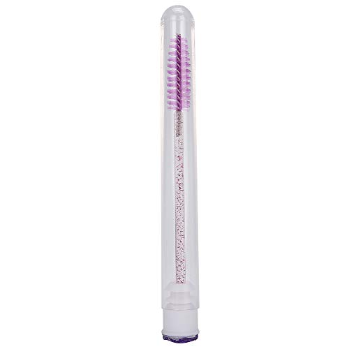 Mascara Applicator Brush Crystal Rod Eyelash Brush Portable Eyebrow Brush Cosmetic Tool for Combing and Brushing Eyelashes and Eyebrows in Pink, Blue, Purple Color Set of 5 (Purple) von Loboo Idea