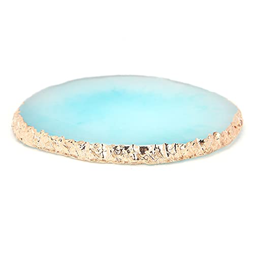 Nail Polish Pigment Mixing Plate Resin Color Drawing Practice Palette Manicure Nail Art Tool (Blue) von Loboo Idea