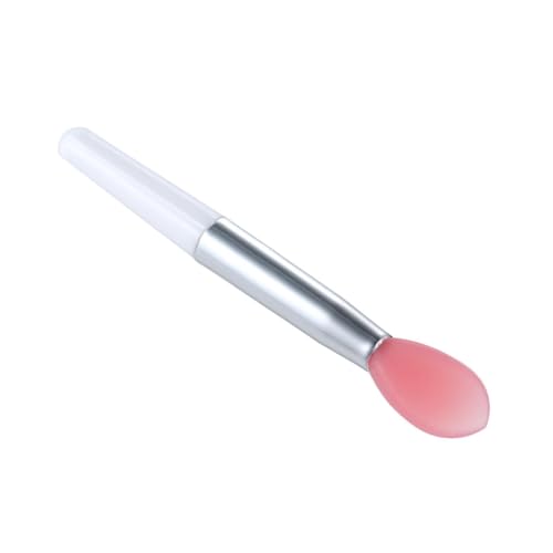 Silicone Lip Brush Set Lipstick Lip Gloss Applicator Brushes with 2 Anti-lost Cover Mini Lip Care Makeup Brushes (Pink) von Loboo Idea