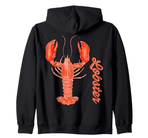 Orange Hummer Grafik Küste Marine Meeresfrüchte Sommer Frauen Kapuzenjacke Orange Hummer Grafik Küste Marine Meeresfrüchte Sommer Frauen Kapuzenjacke von Lobster Seafood outfit summer marine crayfish Men