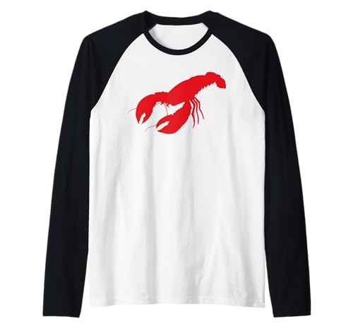 Rotes Hummer-Grafikdesign für Männer, Frauen und Kinder Raglan Rotes Hummer-Grafikdesign für Männer, Frauen und Kinder Raglan von Lobster Shirts & Gifts