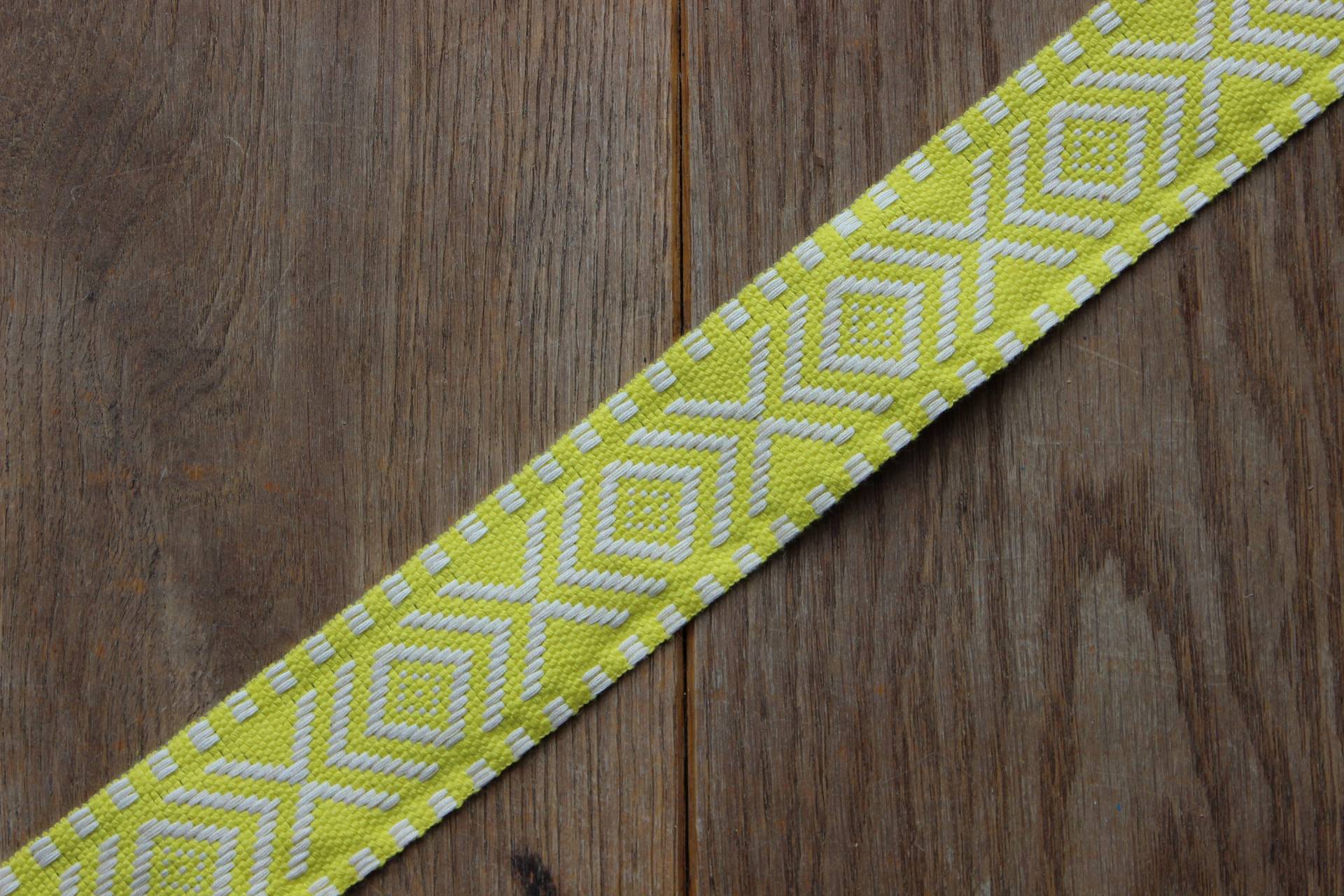 Handgemachte Gelb Und Elfenbein 40mm Einstellbar Stil Tasche Gitarrengurt Handgemachte Gelb Und Elfenbein 40mm Einstellbar Stil Tasche Gitarrengurt von LobsterRocksLondon
