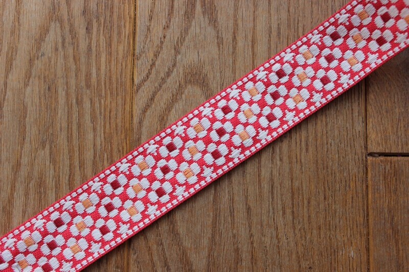 Handgemachte Rot & Gelb Daisy 40mm Verstellbare Gitarre Stil Tasche Riemen Handgemachte Rot & Gelb Daisy 40mm Verstellbare Gitarre Stil Tasche Riemen von LobsterRocksLondon