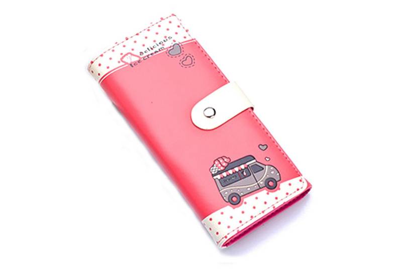 Lobwerk Geldbörse Geldmappe mit Design Clipverschluss Reißverschluss Münzfach Platz für von Lobwerk