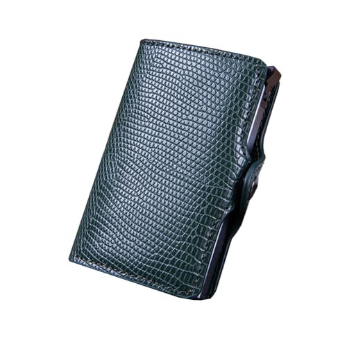 Lobwerk Slim Wallet Geldbörse Kartenetui Portemonnaie Geldbeutel Kreditkarten Etui RFID (Textur-Grün) von Lobwerk