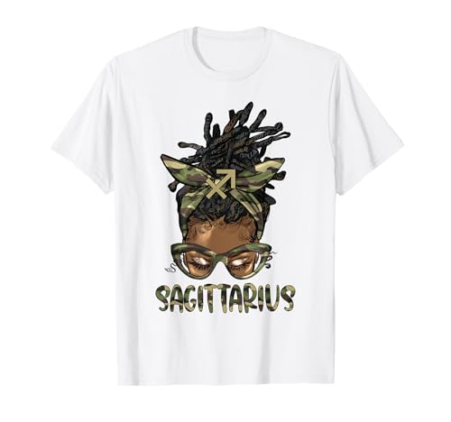 Schütze Mädchen Frau Loc'd Messy Bun Camo Schwarz Frauen T-Shirt Schütze Mädchen Frau Loc'd Messy Bun Camo Schwarz Frauen T-Shirt von Loc'd Black Women Melanin Girls Camo Outift