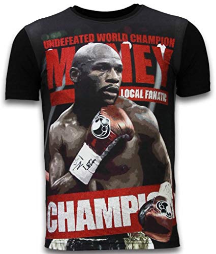 Money Champion - Digital Strass T- Shirt - Schwarz von Local Fanatic