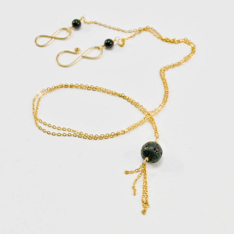 Gold Lavastein Halskette Gold Lavastein Halskette von Localmotive