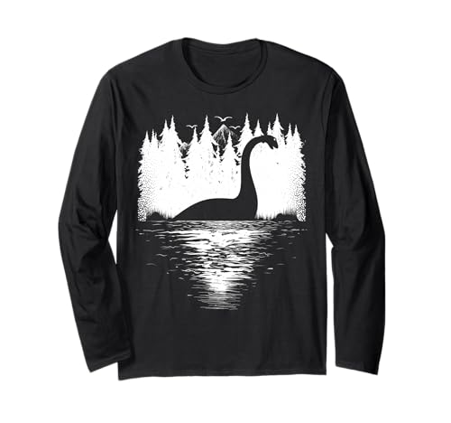 Loch Ness Monster Kinder Jugend Damen | Schottland Cryptid Nessie Langarmshirt Loch Ness Monster Kinder Jugend Damen | Schottland Cryptid Nessie Langarmshirt von Loch Ness Monster Nessie | Funny Cryptid Gifts!