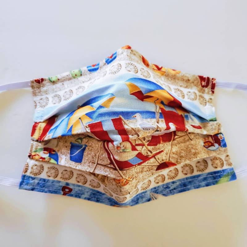 Beach Day Wiederverwendbare Verstellbare Gesichtsmaske Mit Filterfach Und Nasenklemmendraht Beach Day Wiederverwendbare Verstellbare Gesichtsmaske Mit Filterfach Und Nasenklemmendraht von LochNessLocker