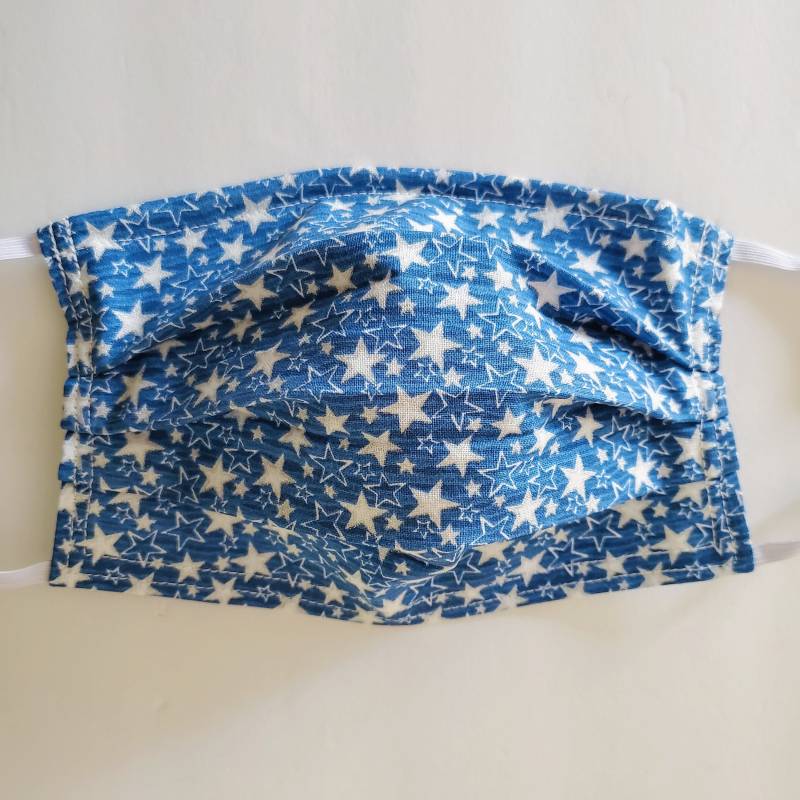 Blaue Funkelnde Sterne Wiederverwendbare Verstellbare Gesichtsmaske Mit Filterfach Und Nasenklemmendraht Blaue Funkelnde Sterne Wiederverwendbare Verstellbare Gesichtsmaske Mit Filterfach Und Nasenklemmendraht von LochNessLocker