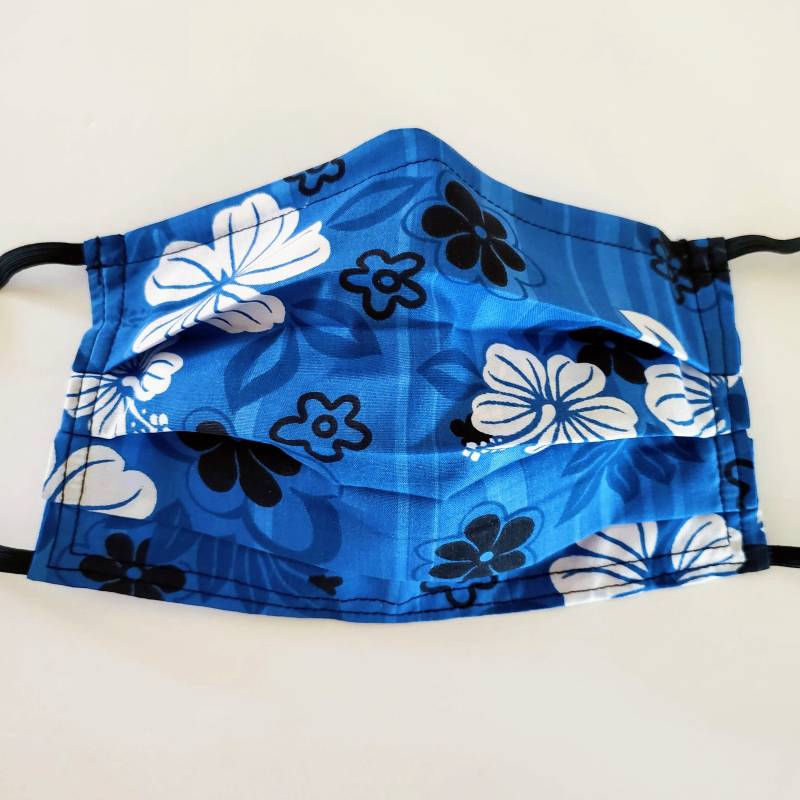 Blaue Wiederverwendbare Hawaii-Maske Blaue Wiederverwendbare Hawaii-Maske von LochNessLocker