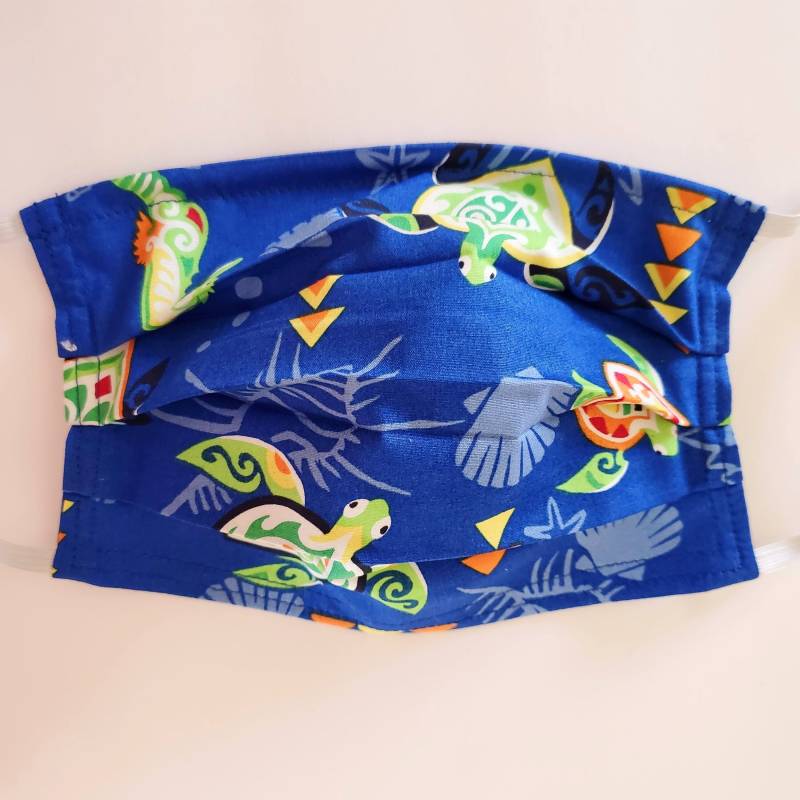 Blaue Wiederverwendbare Hawaii-Schildkrötenmaske Blaue Wiederverwendbare Hawaii-Schildkrötenmaske von LochNessLocker
