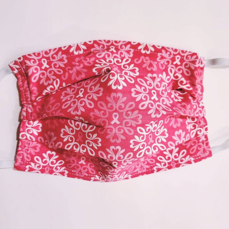 Brustkrebsbänder Wiederverwendbare Gesichtsmaske Mit Nasenklemmendraht Und Filterfach von LochNessLocker