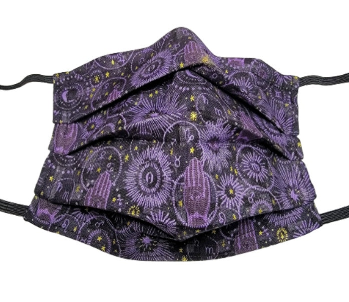 Lila Palmistry Mask Verstellbare Gesichtsmaske Mit Nasenklemme-Draht Und Filterfach Lila Palmistry Mask Verstellbare Gesichtsmaske Mit Nasenklemme-Draht Und Filterfach von LochNessLocker