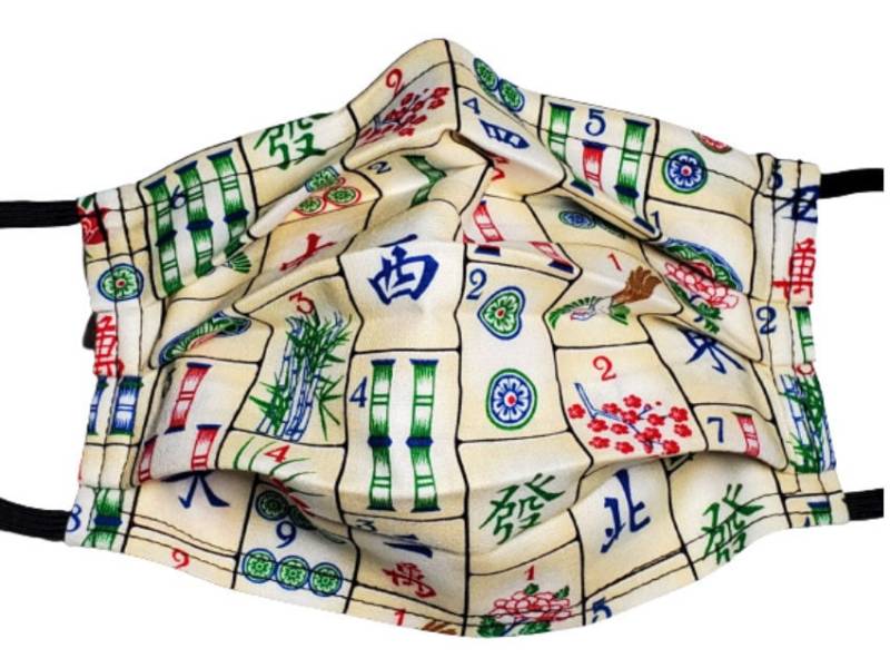 Mahjong Match Maske Handgefertigte Wiederverwendbare Einstellbare Gesichtsmaske Mit Nasenklemme Draht Und Filterfach Doppelschicht 100% Baumwolle Mahjong Match Maske Handgefertigte Wiederverwendbare Einstellbare Gesichtsmaske Mit Nasenklemme Draht Und Filterfach Doppelschicht 100% Baumwolle von LochNessLocker