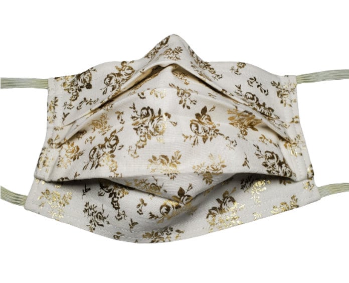 Metallic Roses Wiederverwendbare Verstellbare Gesichtsmaske Mit Nasenklemmen Draht Und Filterfach Metallic Roses Wiederverwendbare Verstellbare Gesichtsmaske Mit Nasenklemmen Draht Und Filterfach von LochNessLocker