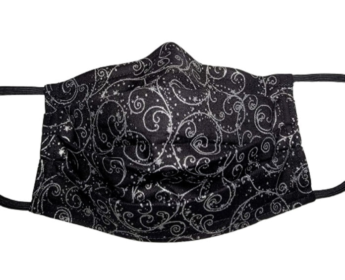 Metallic Swirls Mask Verstellbare Gesichtsmaske Mit Nasenklemme-Draht Und Filterfach von LochNessLocker