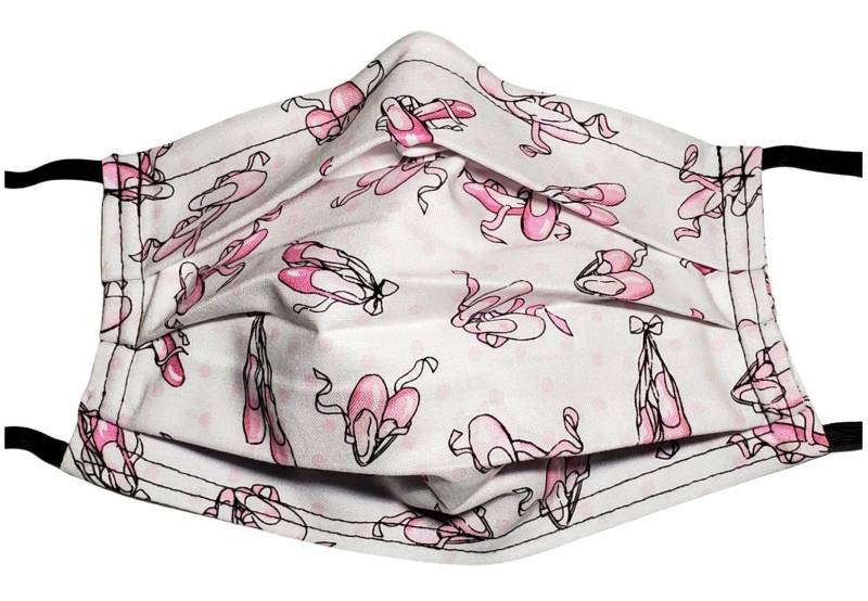 Pink Ballerina Mask Wiederverwendbare Verstellbare Gesichtsmaske Mit Nasenklemmen Draht Und Filterfach 2 Lagig 100% Baumwolle von LochNessLocker