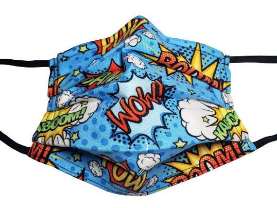 Pow in Hellblau Verstellbare Gesichtsmaske Mit Nasenklemme-Draht Und Filterfach Pow in Hellblau Verstellbare Gesichtsmaske Mit Nasenklemme-Draht Und Filterfach von LochNessLocker