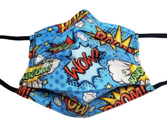 Pow in Hellblau Verstellbare Gesichtsmaske Mit Nasenklemme-Draht Und Filterfach Pow in Hellblau Verstellbare Gesichtsmaske Mit Nasenklemme-Draht Und Filterfach von LochNessLocker