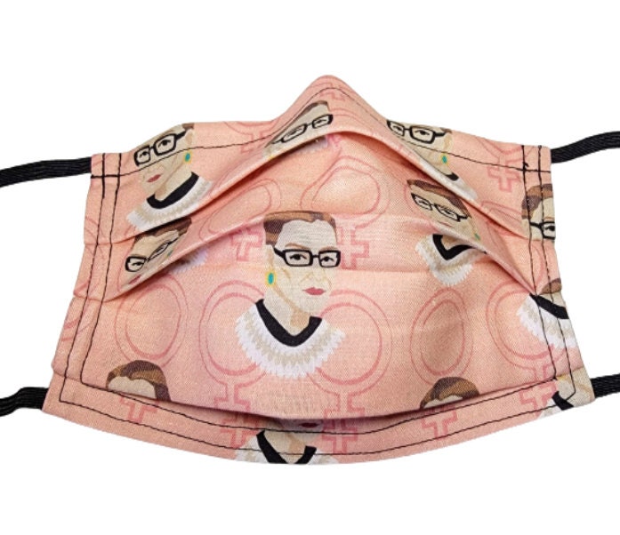 Rbg Mask Handgefertigte Wiederverwendbare Einstellbare Gesichtsmaske Mit Nasenklemme-Draht Und Filterfachdoppelschicht 100% Baumwolle Rbg Mask Handgefertigte Wiederverwendbare Einstellbare Gesichtsmaske Mit Nasenklemme-Draht Und Filterfachdoppelschicht 100% Baumwolle von LochNessLocker