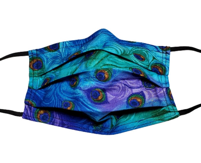 Regal Peacock Mask Wiederverwendbare Verstellbare Gesichtsmaske Mit Nasenklemmendraht Und Filterfach 100% Baumwolle, Zweilagig Regal Peacock Mask Wiederverwendbare Verstellbare Gesichtsmaske Mit Nasenklemmendraht Und Filterfach 100% Baumwolle, Zweilagig von LochNessLocker