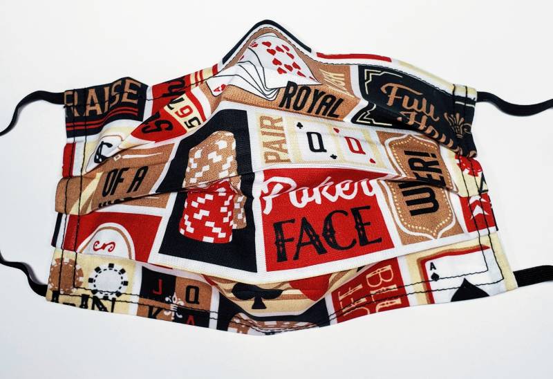 Reserviert Für Mary Poker Tables Wiederverwendbare Verstellbare Gesichtsmaske Mit Filterfach Und Nasenklemme-Draht von LochNessLocker