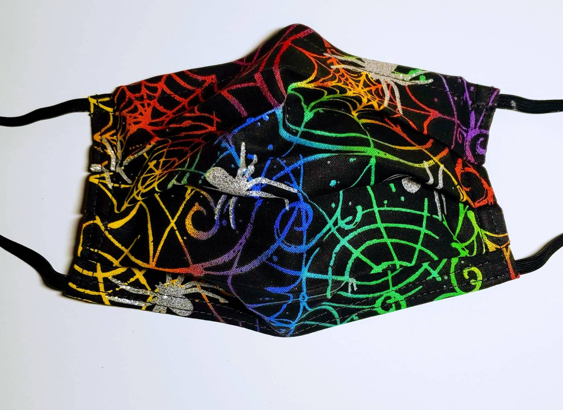 Sparkle Spiders Wiederverwendbare Verstellbare Gesichtsmaske Mit Filterfach Und Nasenklemmendraht Sparkle Spiders Wiederverwendbare Verstellbare Gesichtsmaske Mit Filterfach Und Nasenklemmendraht von LochNessLocker
