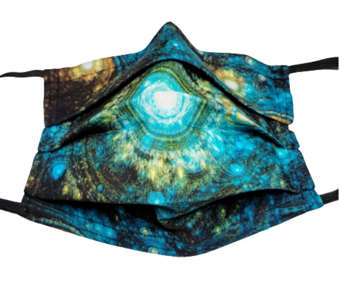 Spiral Galaxies Face Mask Wiederverwendbare Gesichtsmaske Mit Nasenbügeldraht Und Filterfach von LochNessLocker