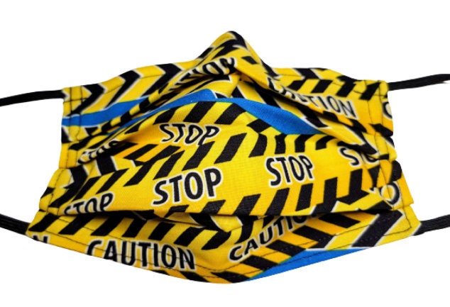 Tatort Wiederverwendbare Gesichtsmaske Mit Nasenbügeldraht Und Filterfach von LochNessLocker