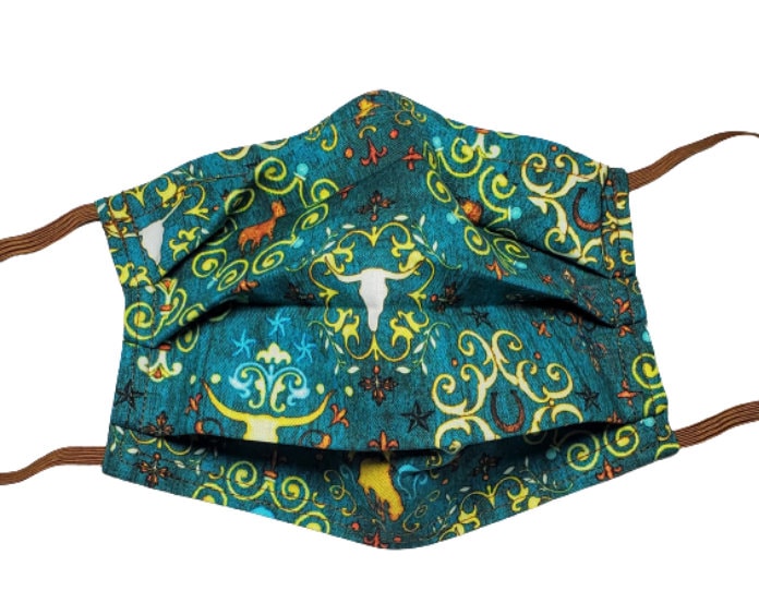 Western Ranch Wiederverwendbare Gesichtsmaske Mit Nasenklemmen-Draht Und Filterfach Western Ranch Wiederverwendbare Gesichtsmaske Mit Nasenklemmen-Draht Und Filterfach von LochNessLocker