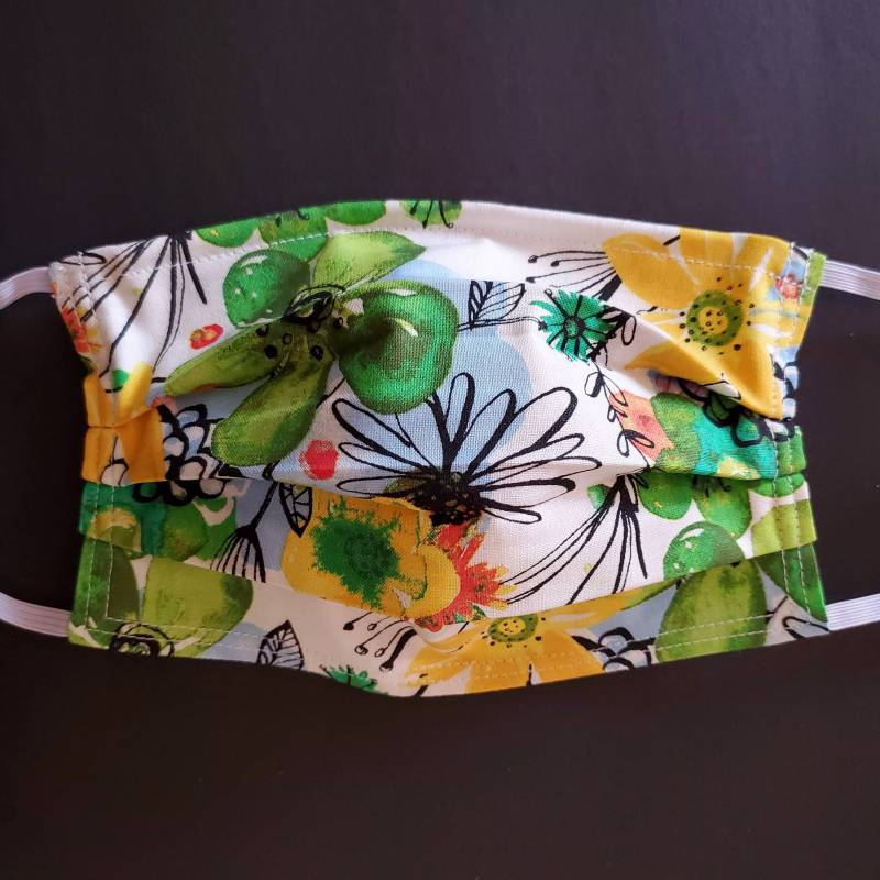 Zitronen Limetten Blumen Wiederverwendbare Maske Zitronen Limetten Blumen Wiederverwendbare Maske von LochNessLocker