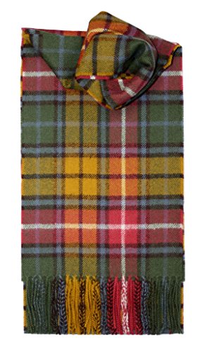 Gebürstet), langer Schal aus Lammwolle, Karomuster, Premium-Qualität in Auswahl von Tartans von Lochcarron of Scotland