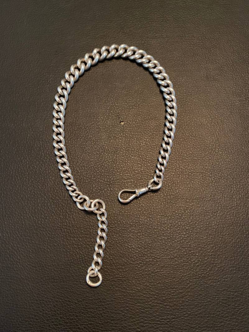 Antik Sterling Silber Taschenuhr Kette Antik Sterling Silber Taschenuhr Kette von LochsideAntiques