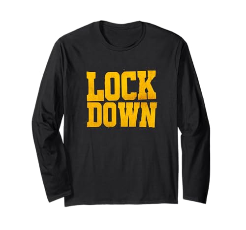 Nettes Lock Down Rede Emblem für Jungen und Mädchen Langarmshirt von Lock Down Outfit