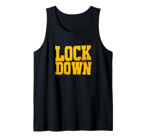 Nettes Lock Down Rede Emblem für Jungen und Mädchen Tank Top von Lock Down Outfit
