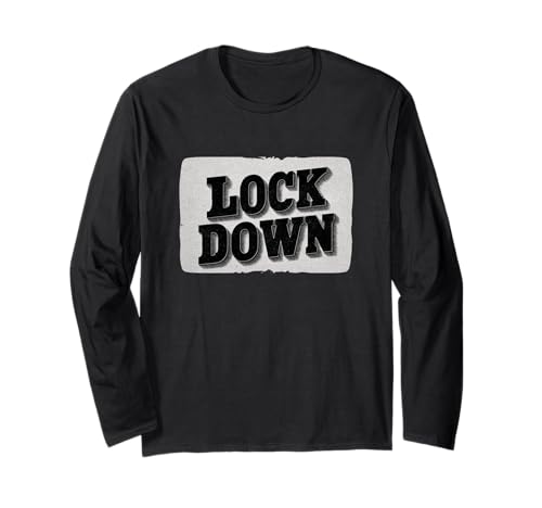 Tolle Lock-Down-Sprache für Erwachsene und Kinder Langarmshirt von Lock Down Outfit