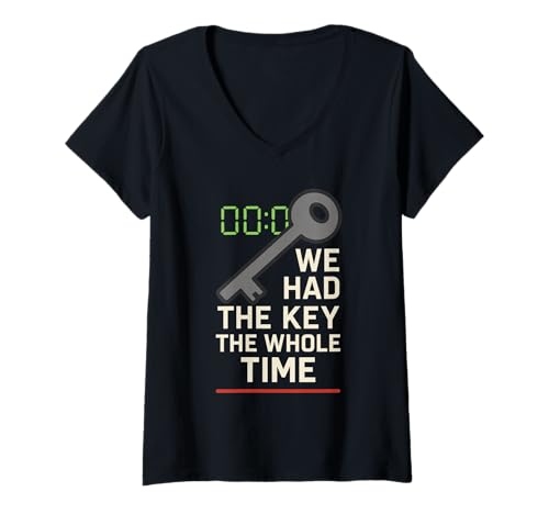 Damen Escape Room Puzzle Squad Captain Crew Enthusiastenteam T-Shirt mit V-Ausschnitt Damen Escape Room Puzzle Squad Captain Crew Enthusiastenteam T-Shirt mit V-Ausschnitt von Locked Room Birthday Escape Game Puzzle Lover Fun