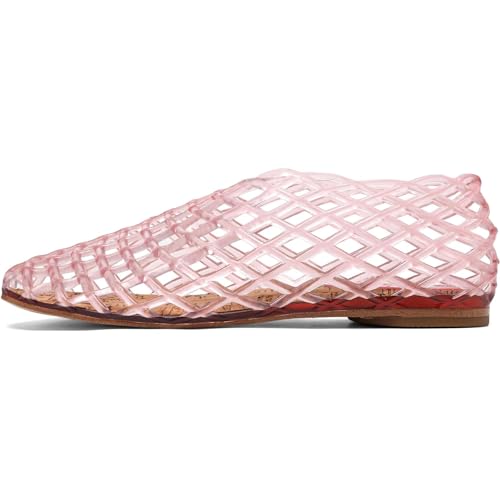Lockenstab Jelly Mesh Ballerinas for Damen, Geschlossene Jelly Schuhe for Erwachsene(Pink,6.5 UK) von Lockenstab