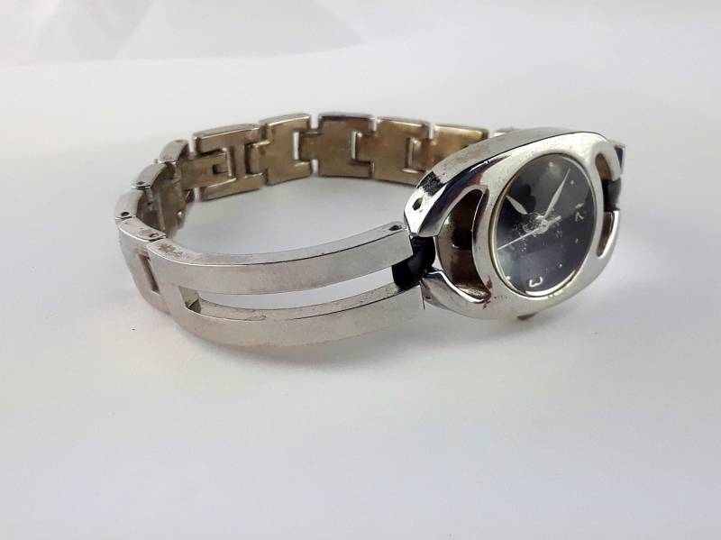 Frauen Schöne Edelstahl Gsi Stil Wrap-Around Link Uhr von Locker565